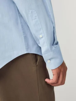 Outlet Next Light Blue Regular Fit Button Down Easy Iron Oxford Shirt