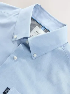 Outlet Next Light Blue Regular Fit Button Down Easy Iron Oxford Shirt