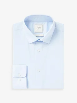 Next Light Blue Regular Fit Easy Care Single Cuff Smart Shirt^ Shirts|Occasionwear