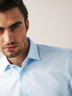 Next Regular Fit Easy Care Double Cuff Smart Shirt^ Shirts|Occasionwear