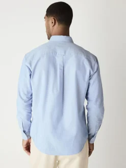 Next Light Blue Regular Fit Long Sleeve Oxford Shirt^ Shirts