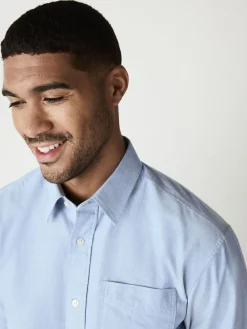 Next Light Blue Regular Fit Long Sleeve Oxford Shirt^ Shirts