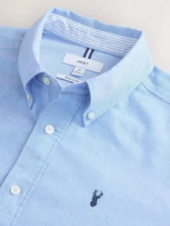 Next Light Blue Regular Fit Long Sleeve Oxford Shirt^ Shirts|Occasionwear