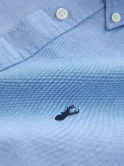 Next Light Blue Regular Fit Short Sleeve Oxford Shirt^ Shirts