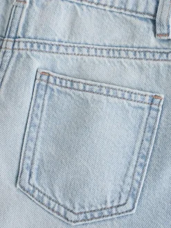 Best Next Regular Length Relaxed Denim Shorts (3-16yrs) Light Blue