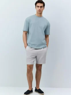 Next Light Blue Relaxed Fit Heavyweight T-Shirt^ Tops & T-Shirts