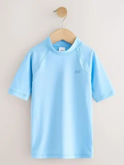 Online Next Light Blue Short Sleeve Rash Vest (1.5-16yrs)