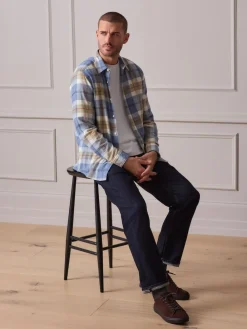 Next Light Blue Signature Long Sleeve Check Shirt^ Shirts