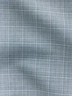 Online Next Light Blue Slim Fit Check Suit Jacket