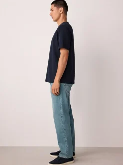 Next Light Blue Straight Fit Motionflex Jeans^ Jeans|Jeans