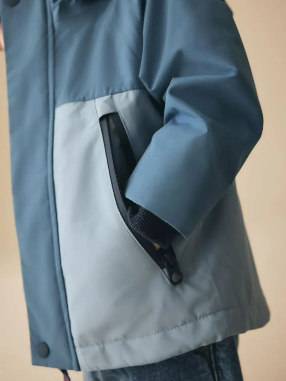 Next Waterproof Fleece Lined Anorak (3mths-7yrs)^BOY Coats, Jackets & Pramsuits|Coats, Jackets & Pramsuits