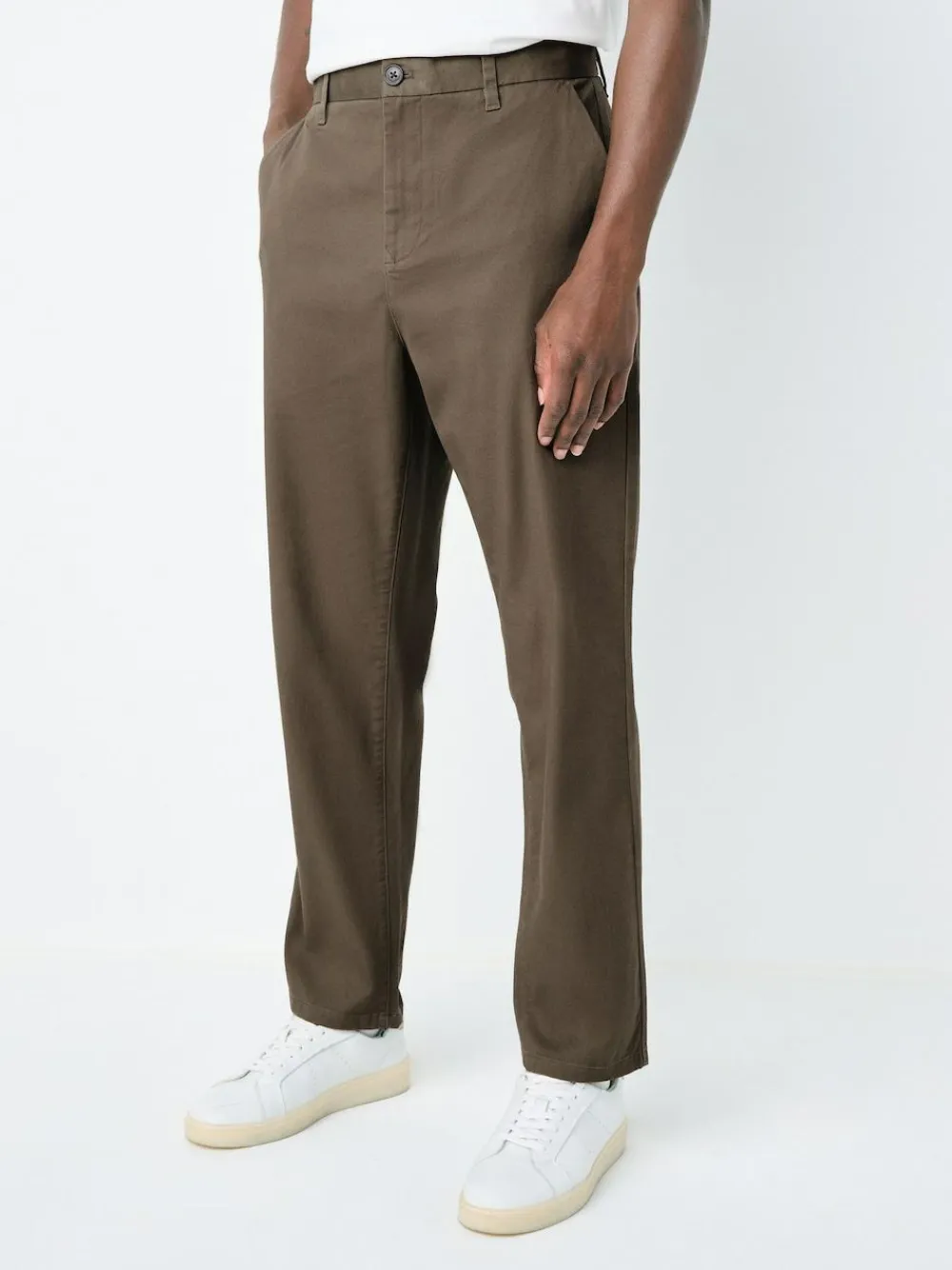 Next Light Brown Regular Tapered Fit Stretch Chinos Trousers^ Pants & Chinos