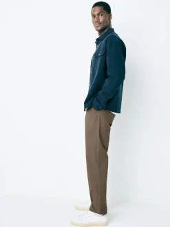 Next Light Brown Regular Tapered Fit Stretch Chinos Trousers^ Pants & Chinos