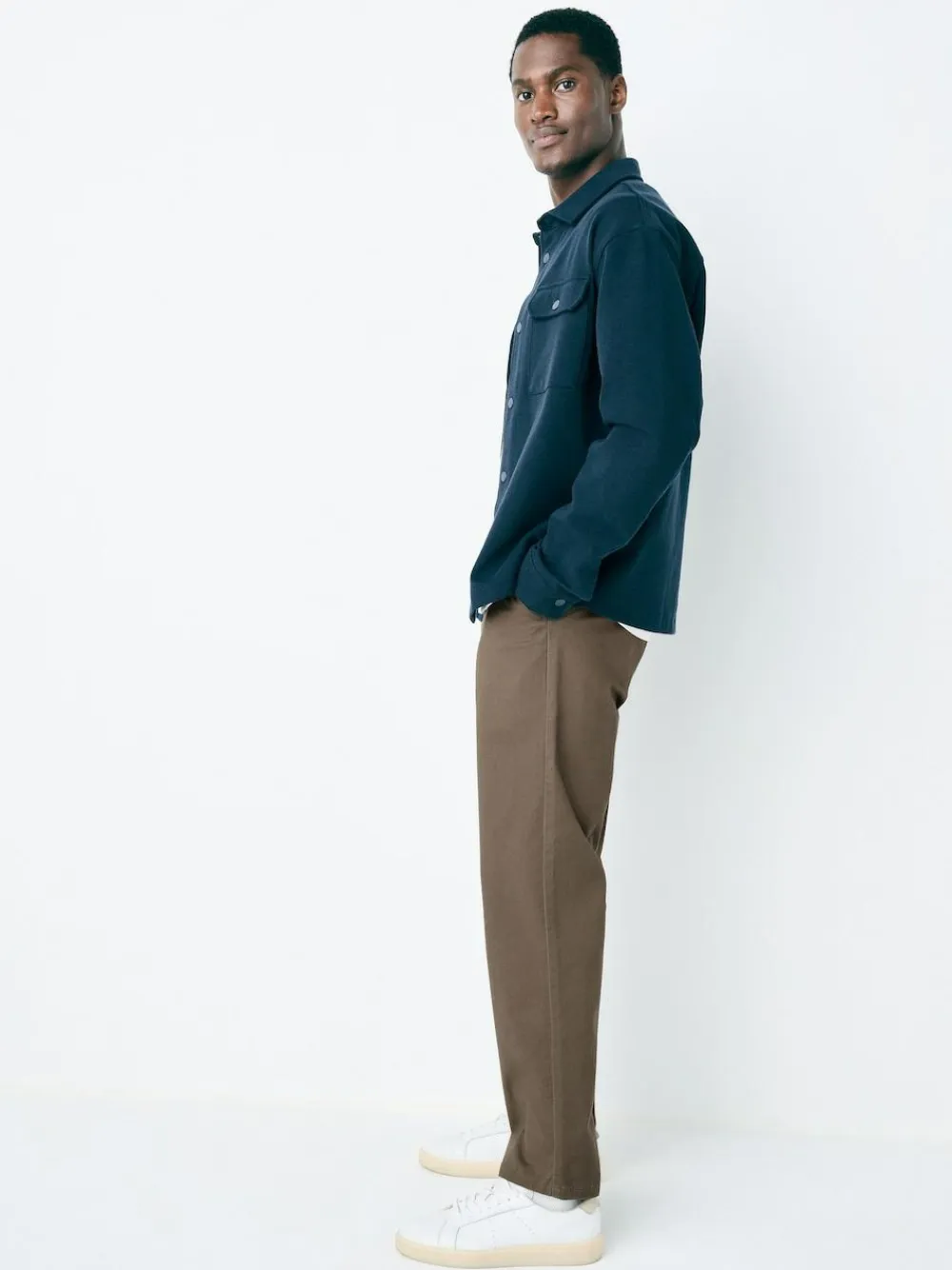Next Light Brown Regular Tapered Fit Stretch Chinos Trousers^ Pants & Chinos