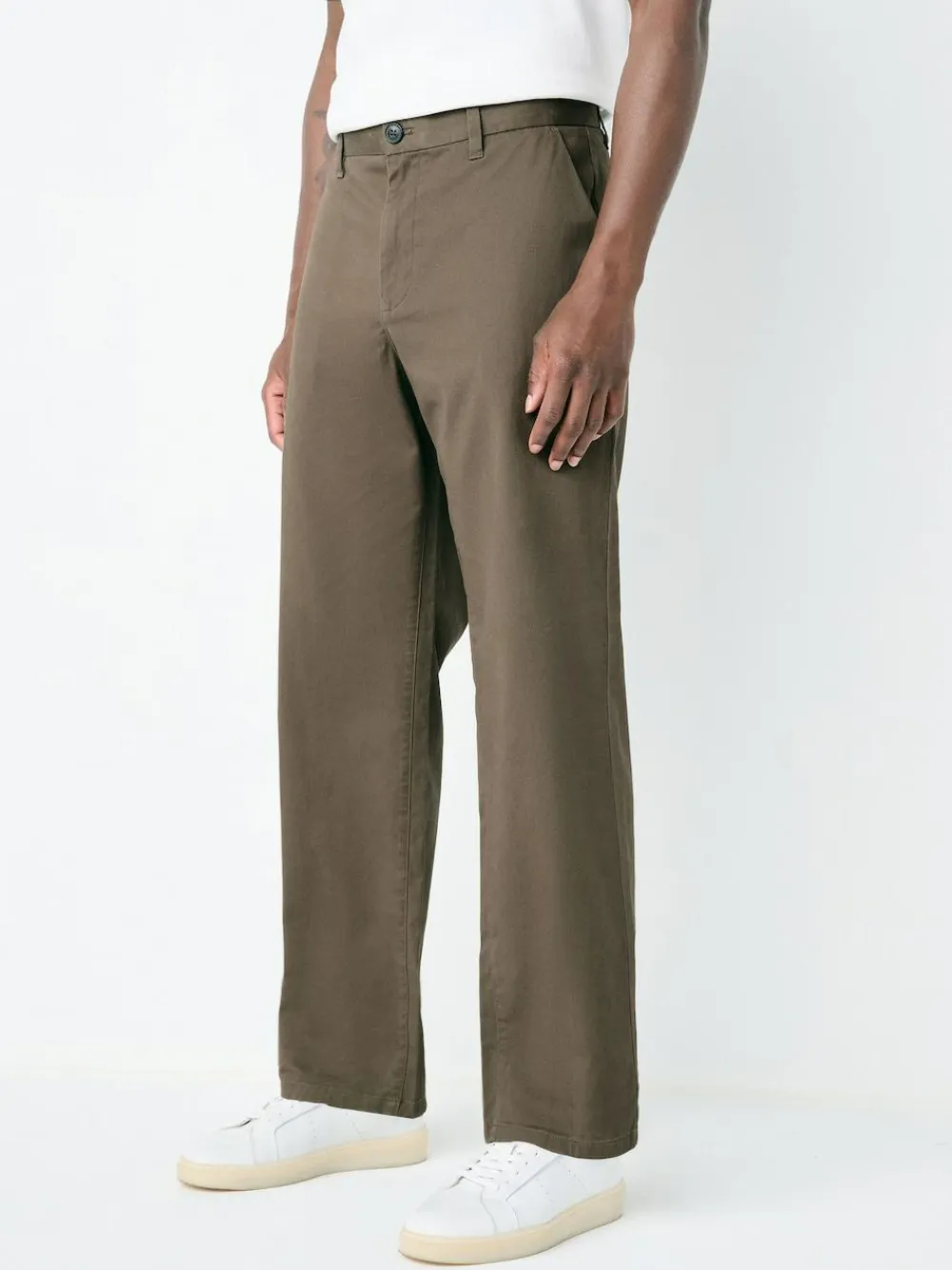 Next Light Brown Relaxed Fit Stretch Chinos Trousers^ Pants & Chinos