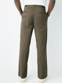 Next Light Brown Relaxed Fit Stretch Chinos Trousers^ Pants & Chinos