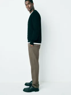 Next Light Brown Slim Fit Stretch Chinos Trousers^ Nightwear|Pants & Chinos