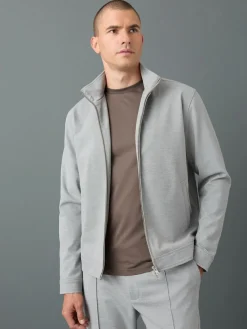 Next Premium Smart Funnel Neck Zip Through With Wool^ Occasionwear|Blazers & Formal Jackets