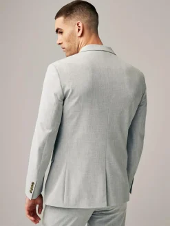 Next Regular Fit Motionflex Stretch Suit Jacket^ Grey Suits