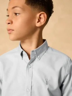 Next Light Grey Single Oxford Shirt (3-16yrs)^BOY Shirts|Occasionwear
