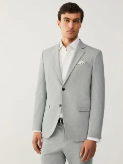 Sale Next Skinny Fit Motionflex Stretch Suit Jacket Light Grey