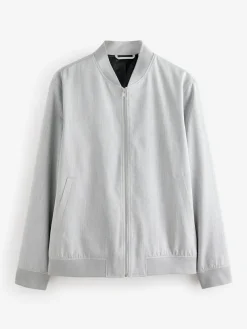 Next Light Grey Smart Bomber Jacket^ Blazers & Formal Jackets