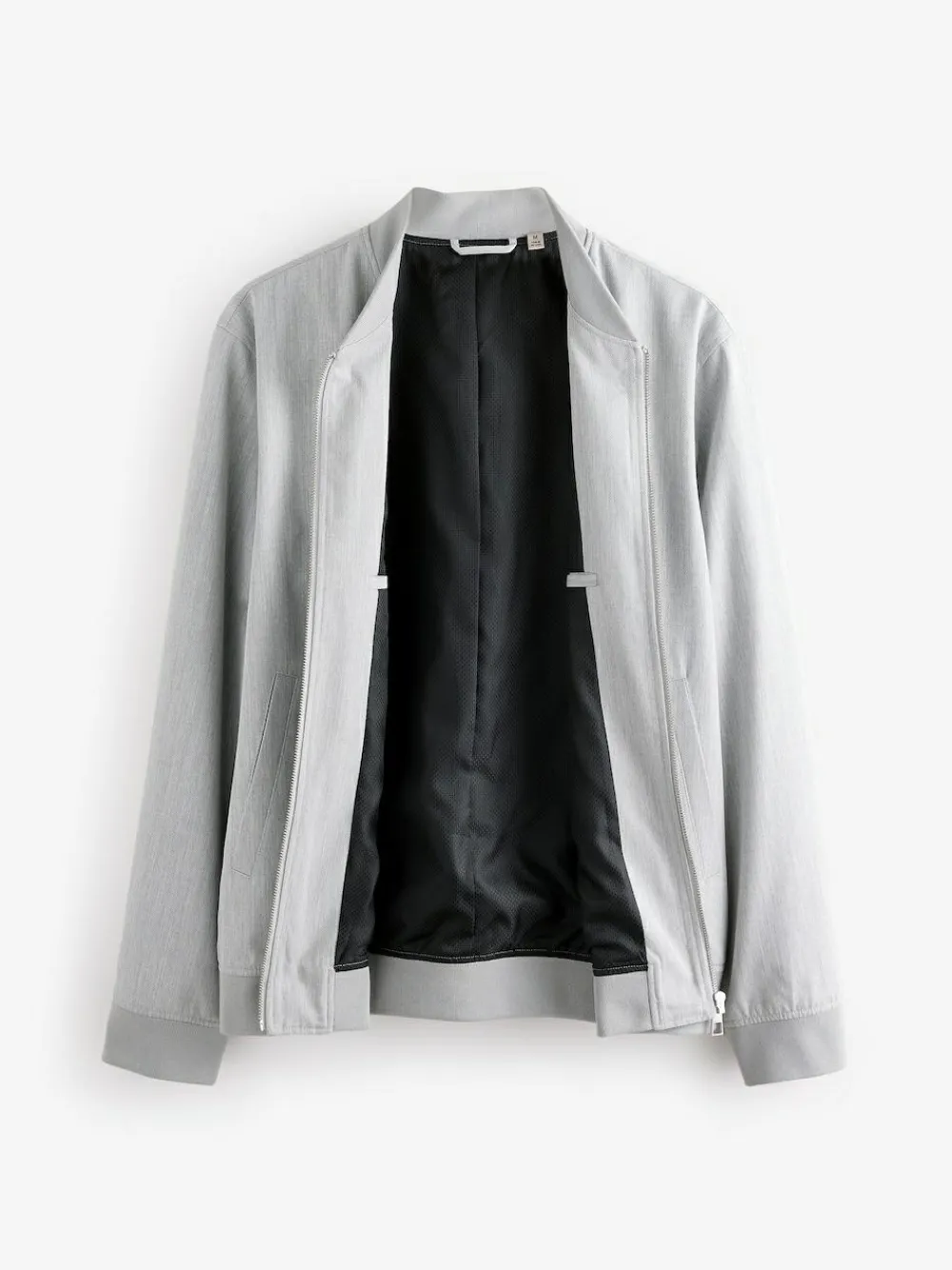 Next Light Grey Smart Bomber Jacket^ Blazers & Formal Jackets