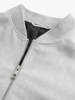 Next Light Grey Smart Bomber Jacket^ Blazers & Formal Jackets