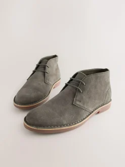 Clearance Next Light Grey Suede Desert Boots
