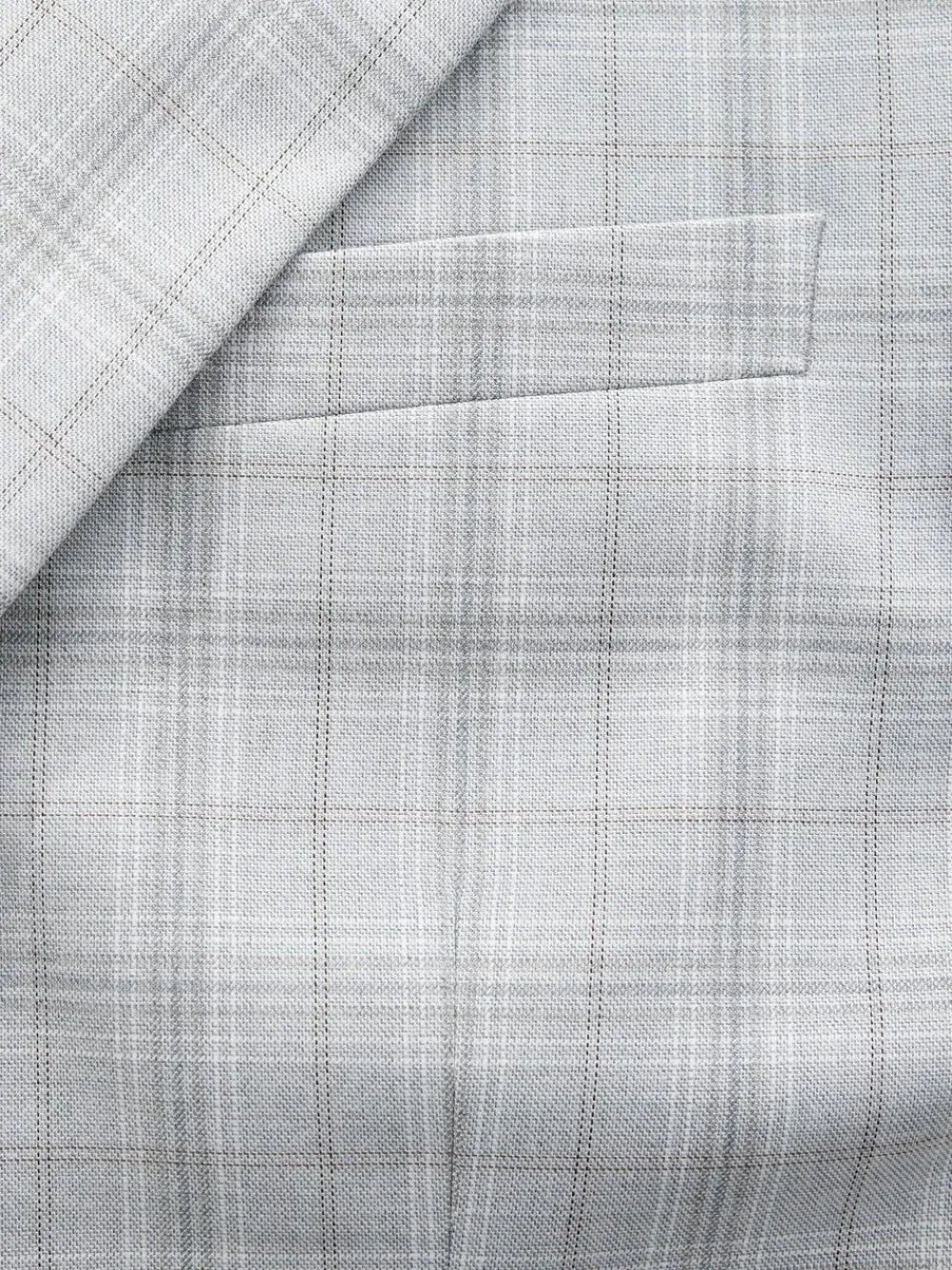 Next Light Grey Tailored Fit Check Suit Jacket^ Grey Suits