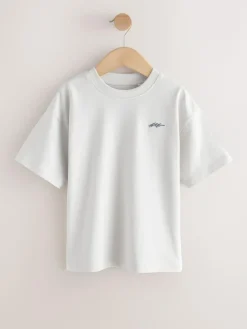 Next Short Sleeve Logo Chest Graphic T-Shirts 4 Pack (3-16yrs)^BOY Tops|T-Shirts