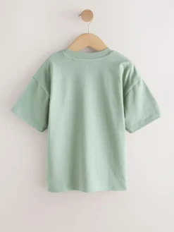 Next Short Sleeve Logo Chest Graphic T-Shirts 4 Pack (3-16yrs)^BOY Tops|T-Shirts