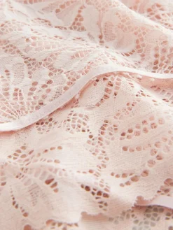 Next Light Pink High Leg Ultimate Comfort Lace Knickers 2 Pack^Women Panties