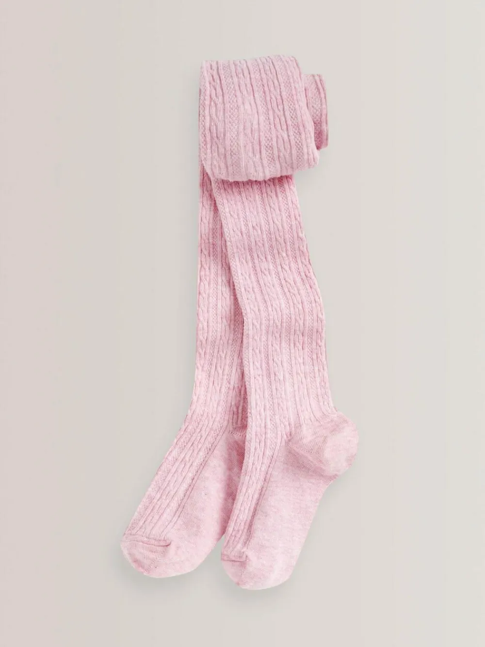 Next Light Pink Regular Length Cotton Rich Cable Tights^ Socks & Tights|Socks & Tights