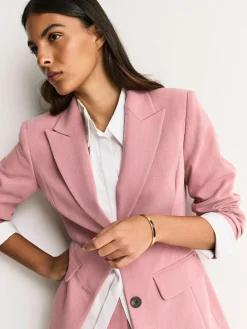 Next Light Pink Sculpting Single Breasted Blazer^Women Suits & Tailoring