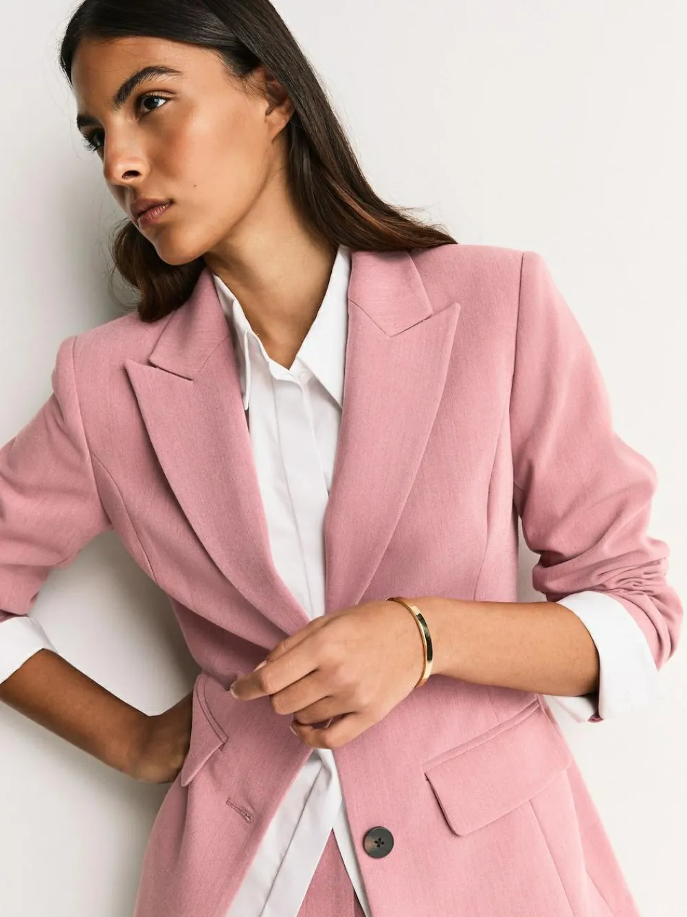 Next Light Pink Sculpting Single Breasted Blazer^Women Suits & Tailoring