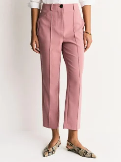 Online Next Light Pink Sculpting Tailored Slim Trousers