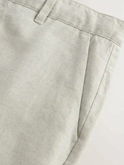 Next Regular Fit Cotton Linen Twill Chino Trousers^ Pants & Chinos