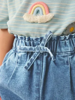 New Next Tie Waist Jeans (3mths-7yrs) Light Wash