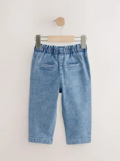 New Next Tie Waist Jeans (3mths-7yrs) Light Wash