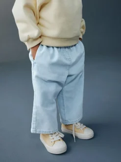 Discount Next Wide Leg Jeans (3mths-7yrs) Light Wash