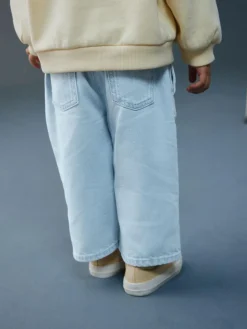 Discount Next Wide Leg Jeans (3mths-7yrs) Light Wash