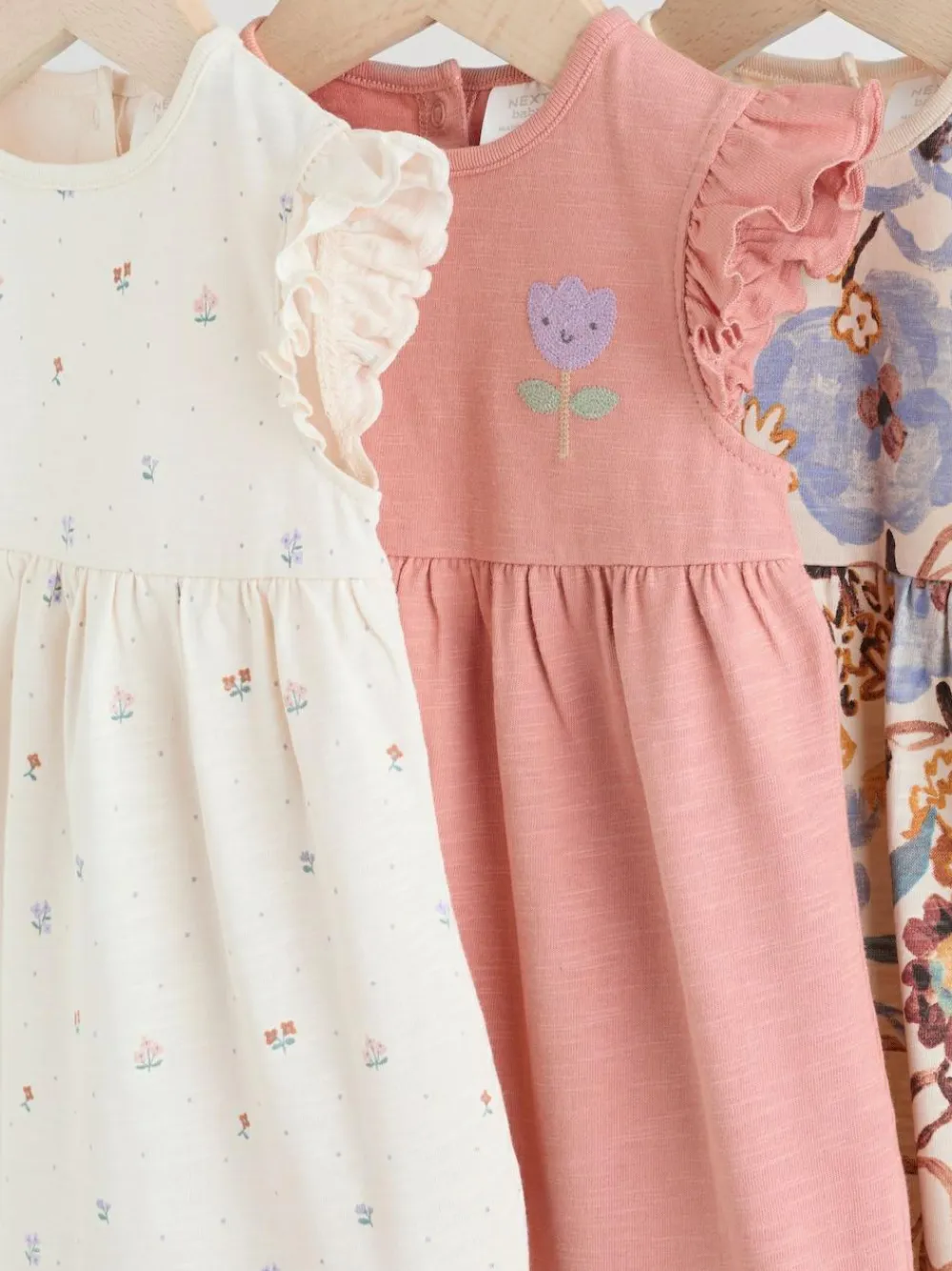 Next 3 Pack Baby Rompers^ Baby Girls|Baby Girls