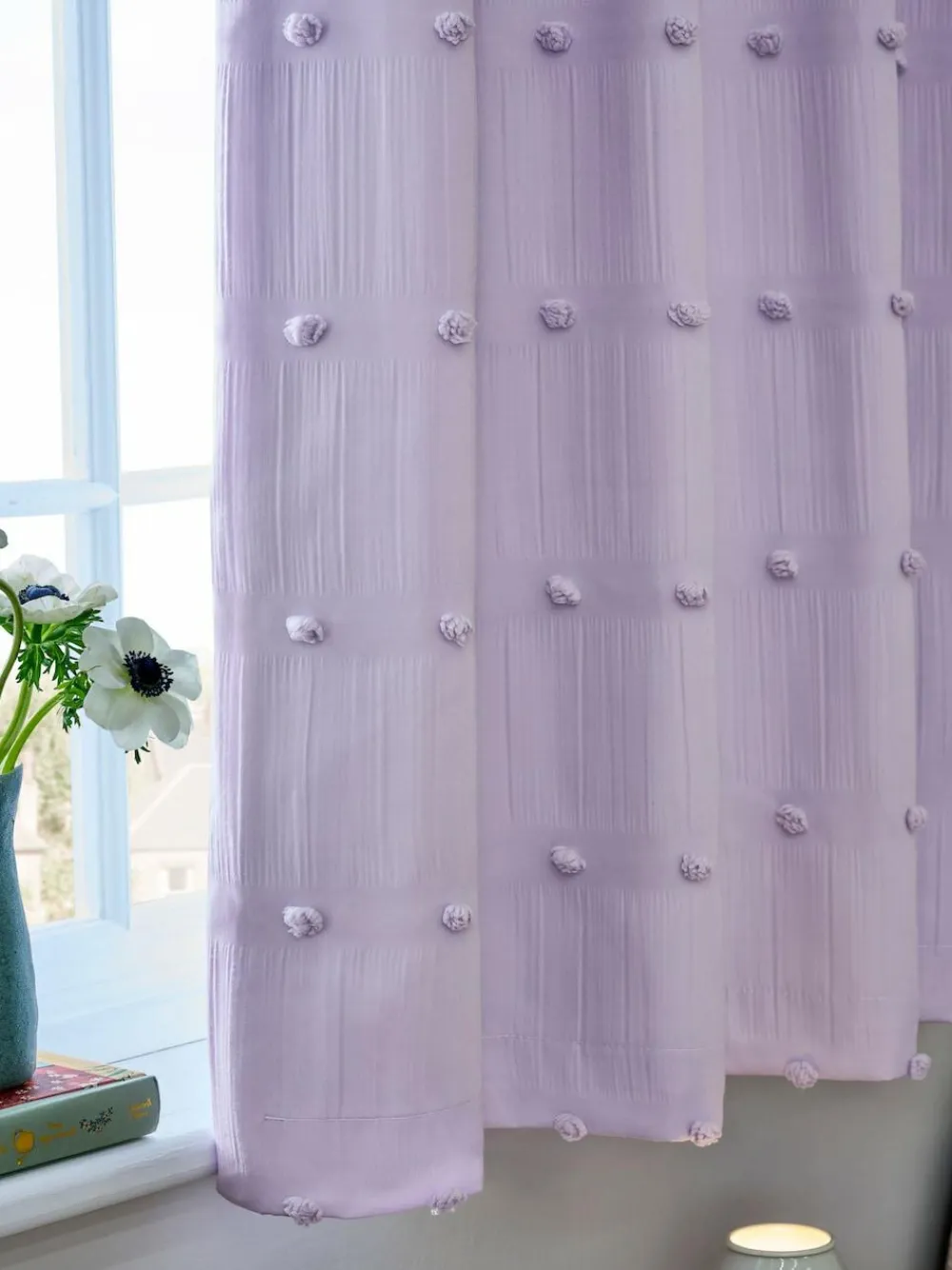 Next Bobble Pom Eyelet Blackout Curtains^ Curtains & Blinds