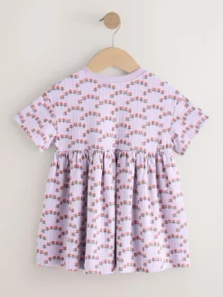 Best Next Lilac Bunny Jersey Dress (3mths-7yrs)