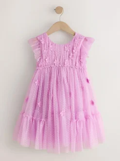 Best Next Mesh Flower Girl Dress (3-16yrs) Lilac