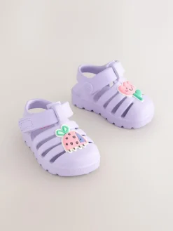 New Next EVA Fisherman Sandals (0-24mths) Lilac Purple Character