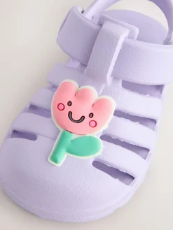 New Next EVA Fisherman Sandals (0-24mths) Lilac Purple Character