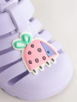 New Next EVA Fisherman Sandals (0-24mths) Lilac Purple Character