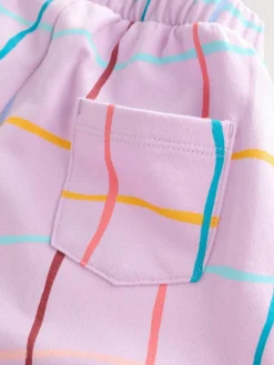 Next Lilac Purple Check Textured Barrel Leg Trousers (3mths-7yrs)^ Baby Winter Clothing|Pants & Leggings